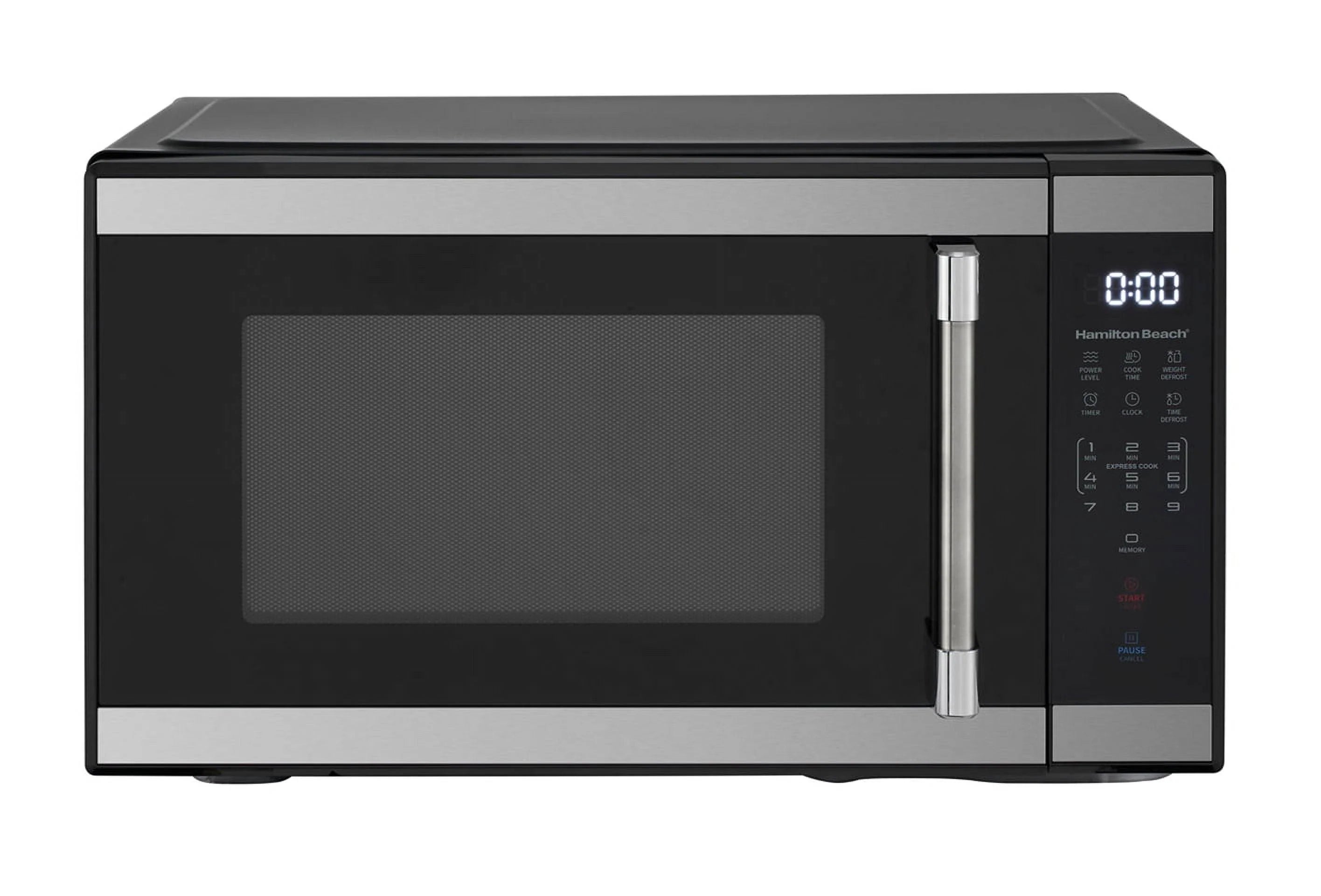 Hamilton Beach 1.1 Cu. ft. 1000 W Mid Size Microwave Oven, 1000W, Stainless Steel