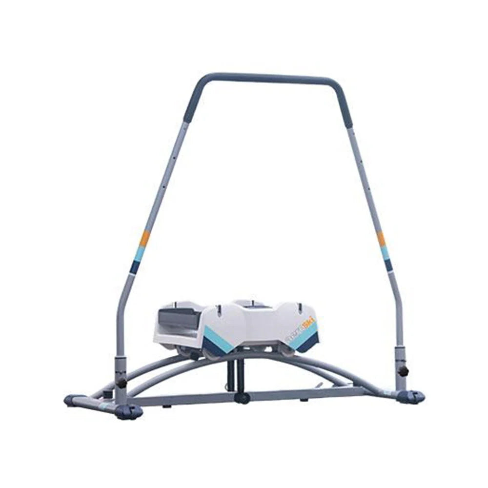 Aeroski 2.0 Ski Fitness Workout Machine with Recoil Spring Resistance Gray