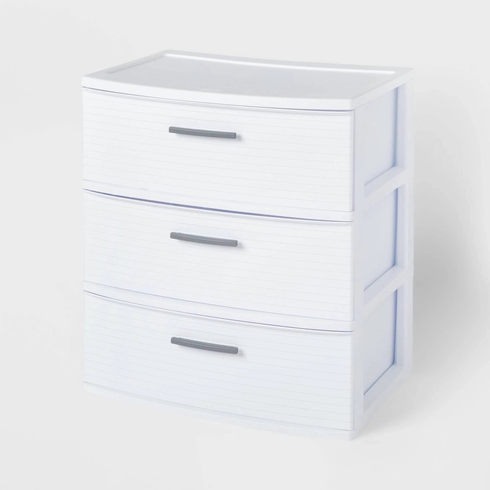 3 Drawer Wide Tower White - Brightroom