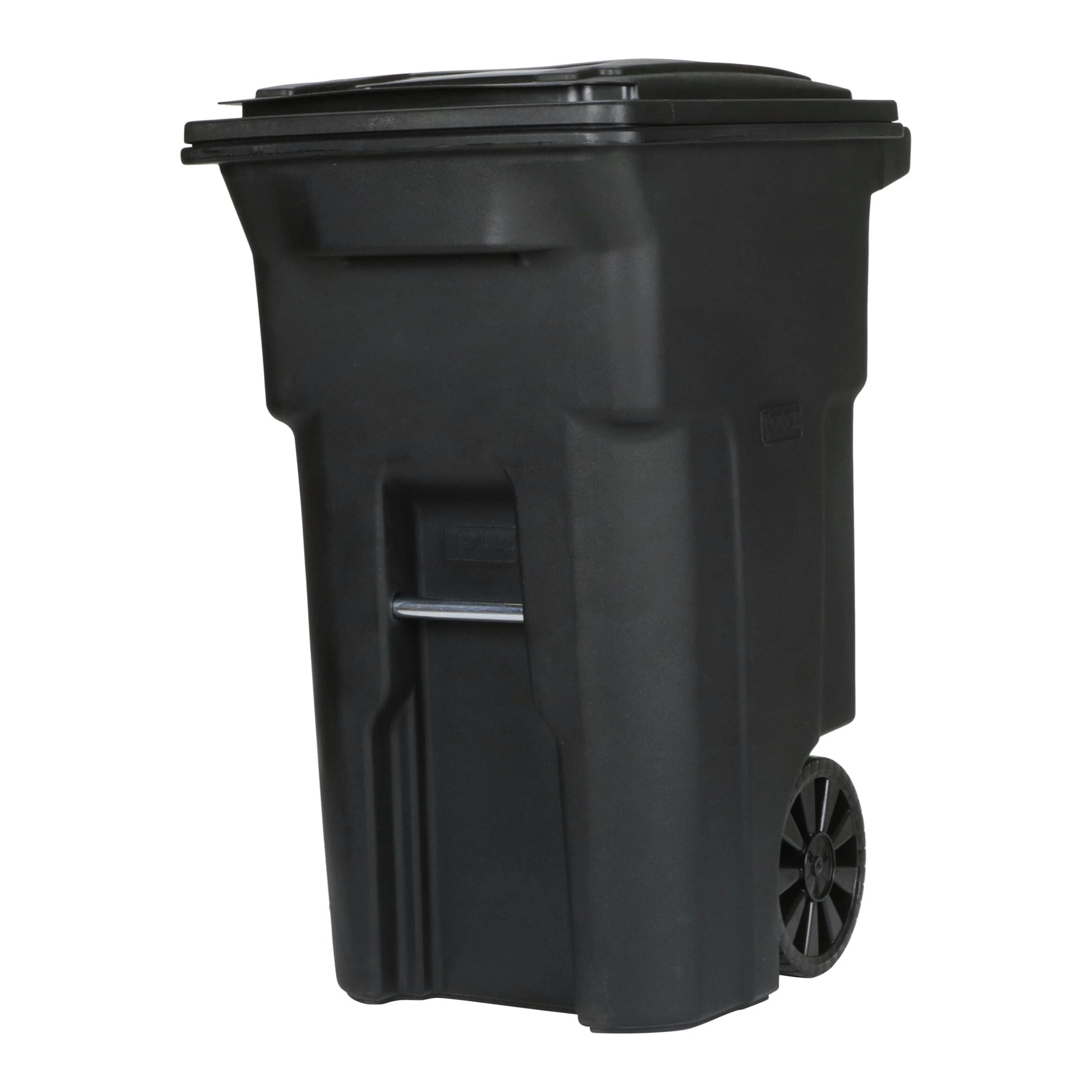 Toter 64 gal. Trash Can Black with Wheels and Lid