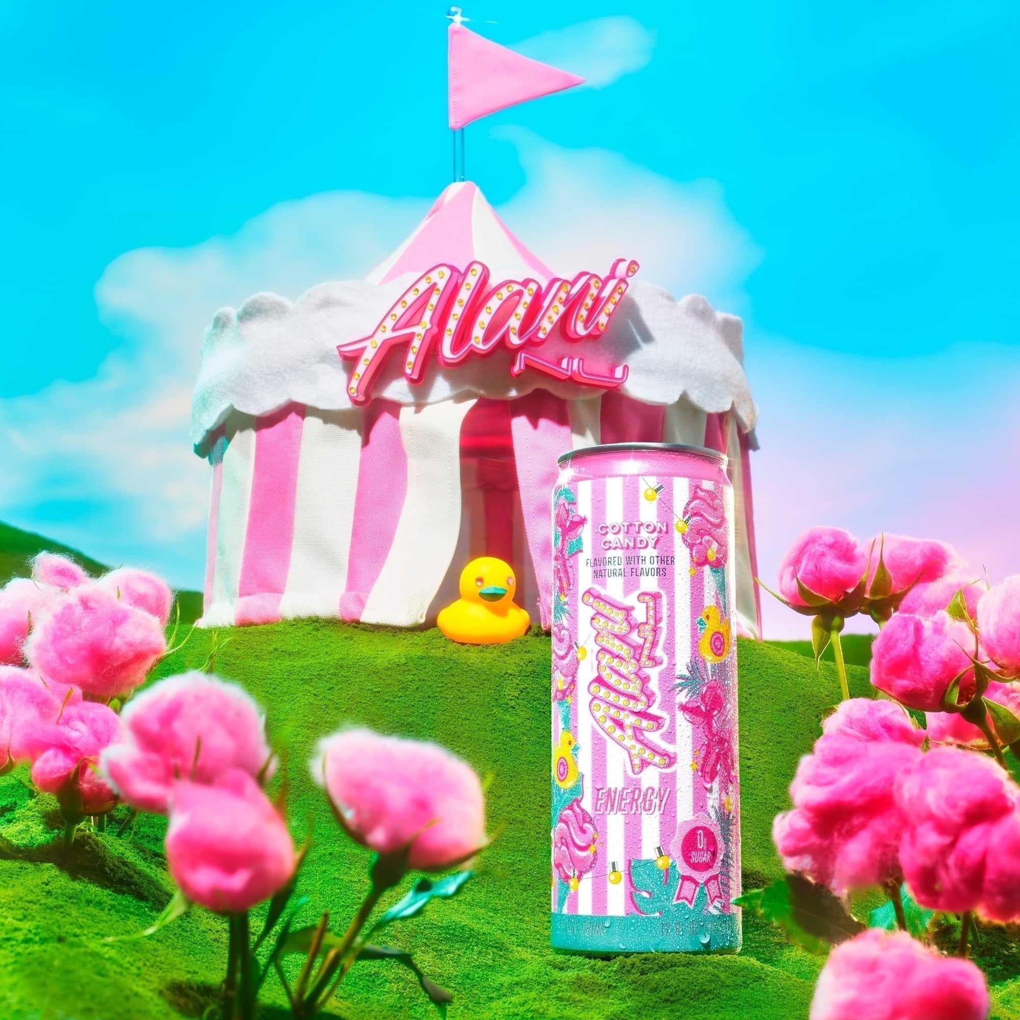 Energy Drink Cotton Candy 12oz pack 24cans