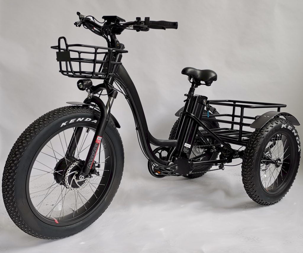 BaFang Fat Tire Electric Trike - 750W 48V All-Terrain Tricycle with Samsung Battery, Dual Suspension, Shimano 7-Speed, LCD Display, 350 lbs Capacity