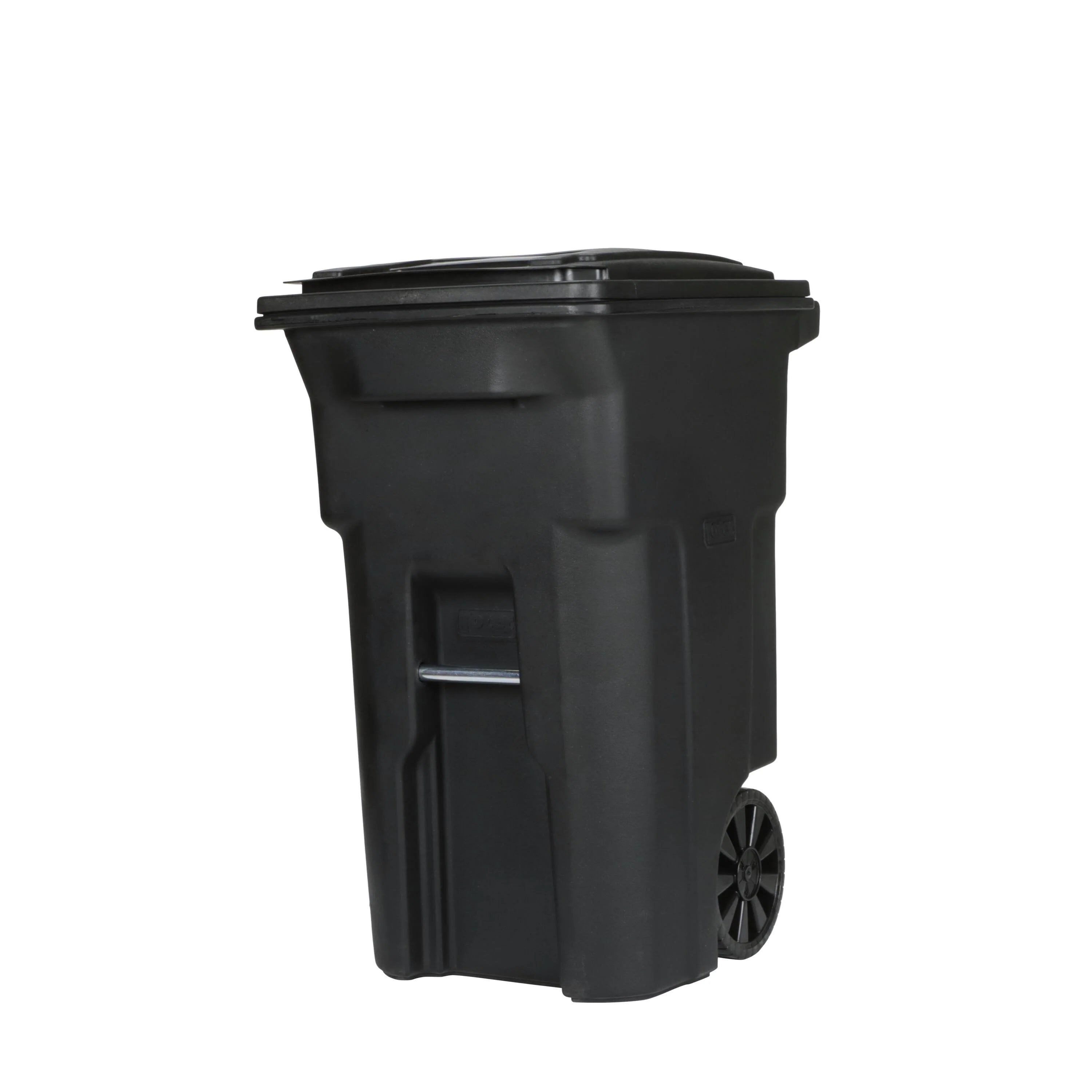 Toter 64 Gal Black Polyethylene Wheeled Garbage Can Lid Included