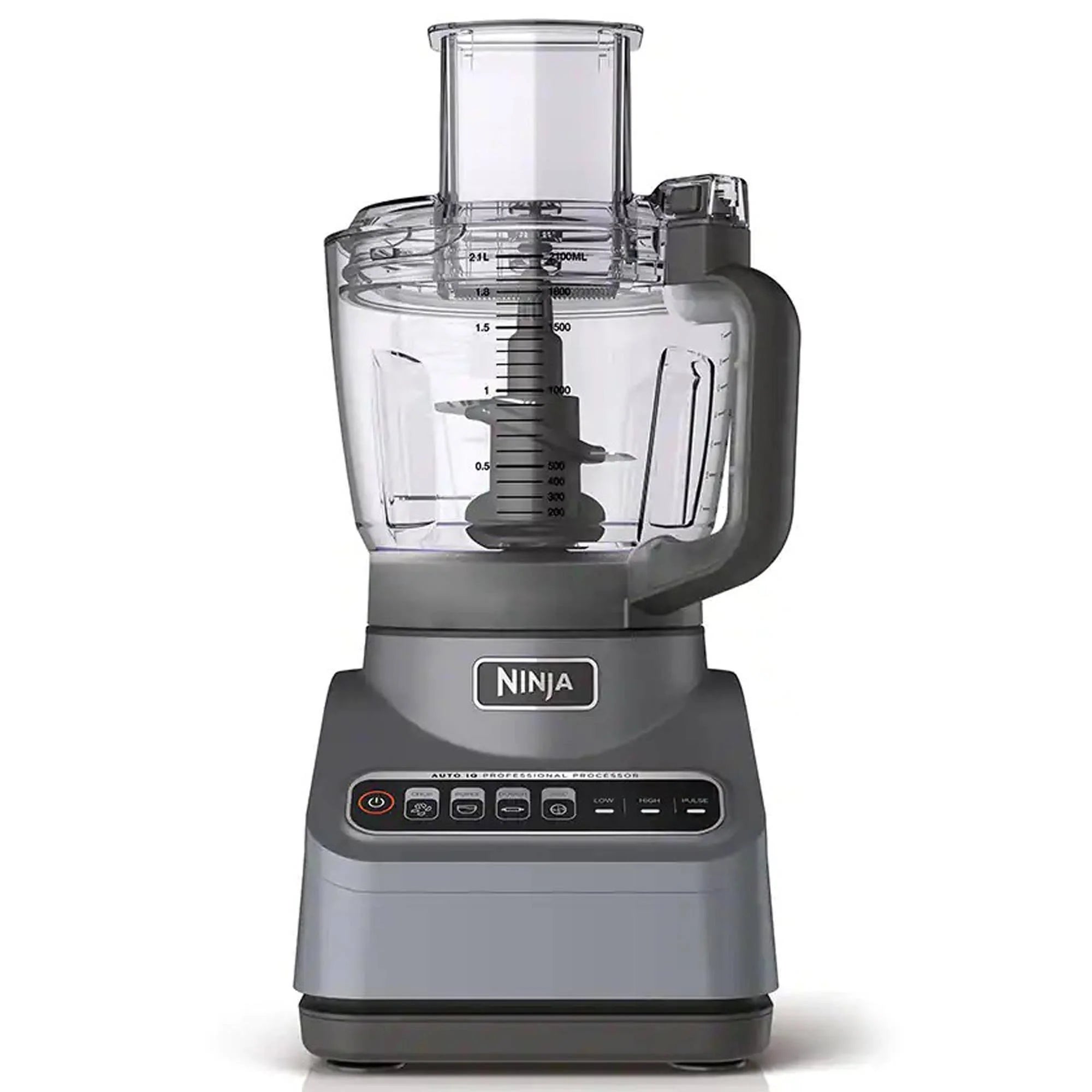 Ninja - Professional Food Processor, 1000 Peak Watts, 9-Cup Capacity, Auto-iQ Preset Programs - Silver
