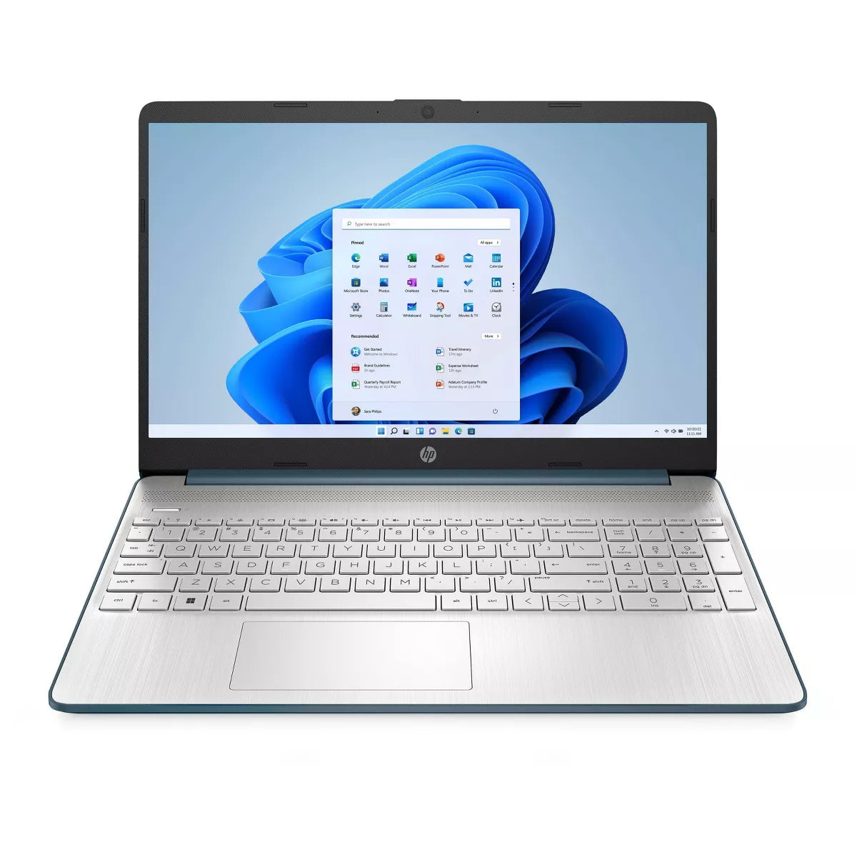 HP 15.6" Laptop, AMD Ryzen 3, 8GB RAM, 256GB SSD, Windows 11, Blue - Model 15-ef2025tg