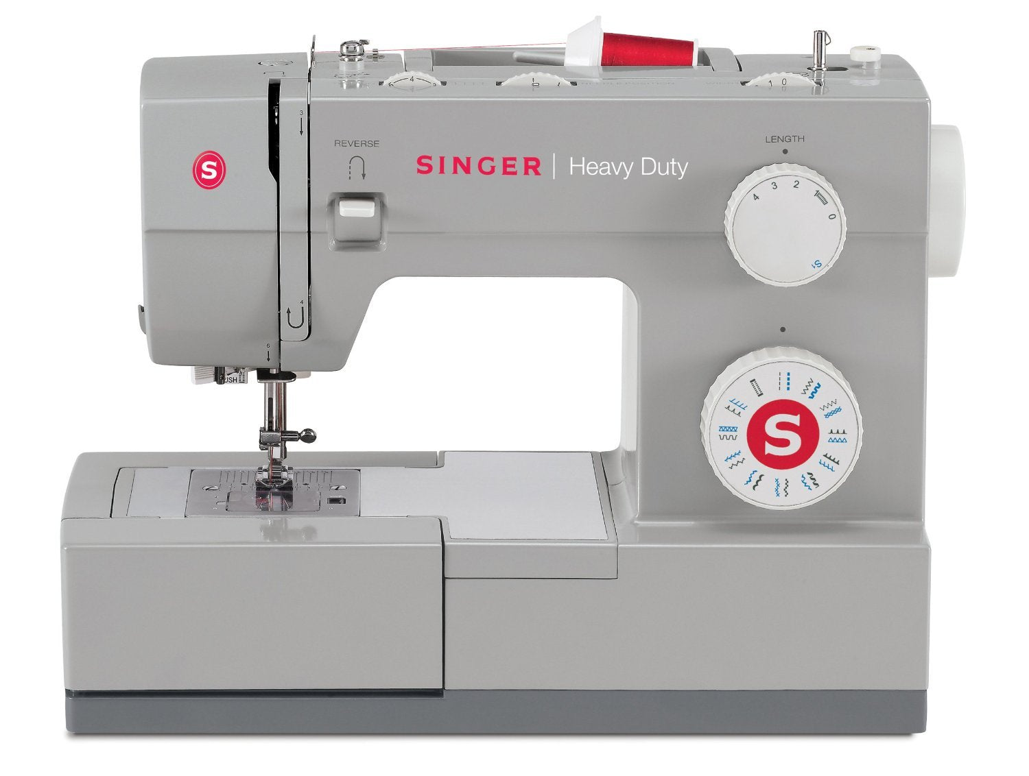 SINGER Heavy Duty 4423 Sewing Machine, 23 Stitches, Automatic Needle Threader, High-Speed, Durable Metal Frame, White