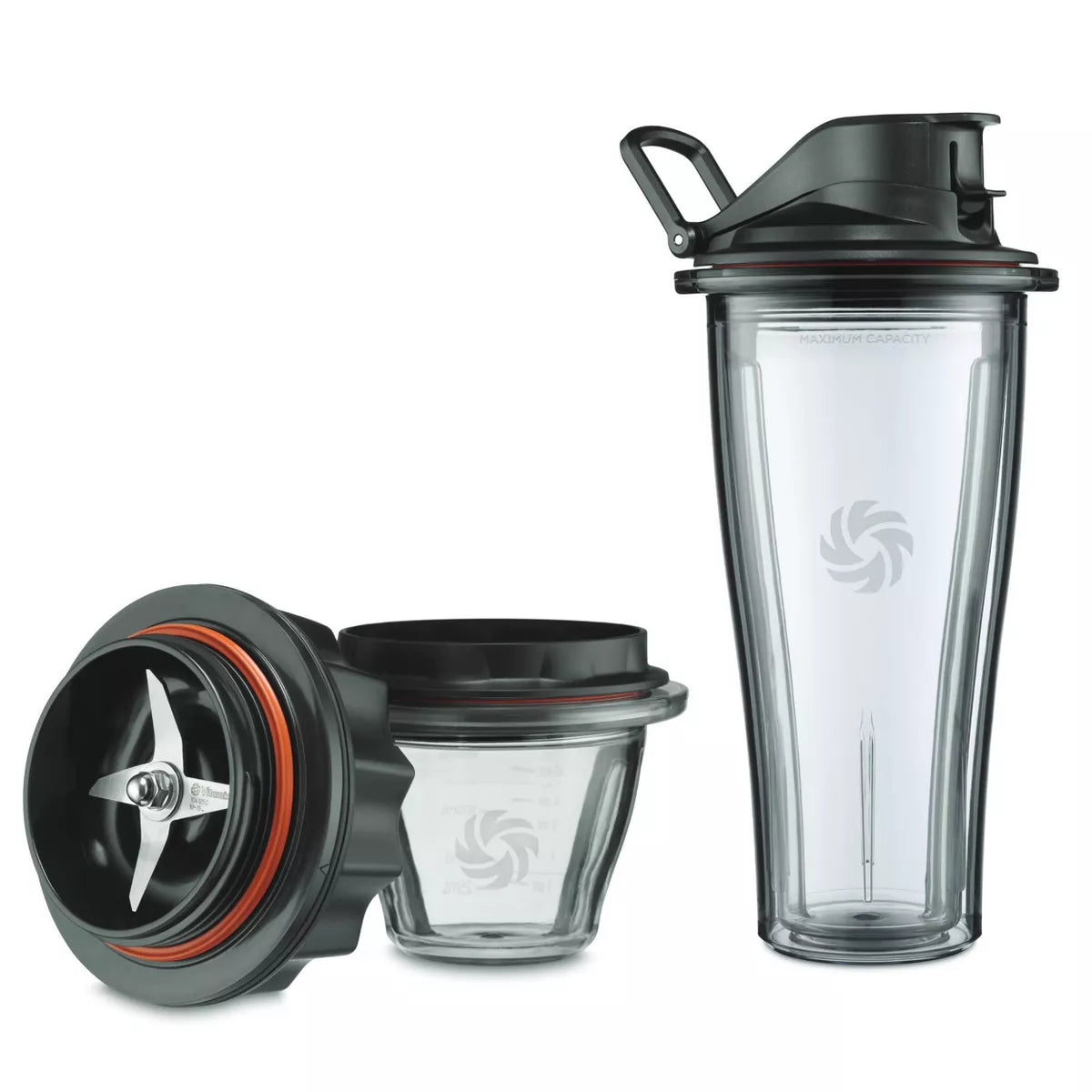 Vitamix Blending Cup & Bowl Starter Kit, Black, 5-Piece, Self-Detect, BPA-Free